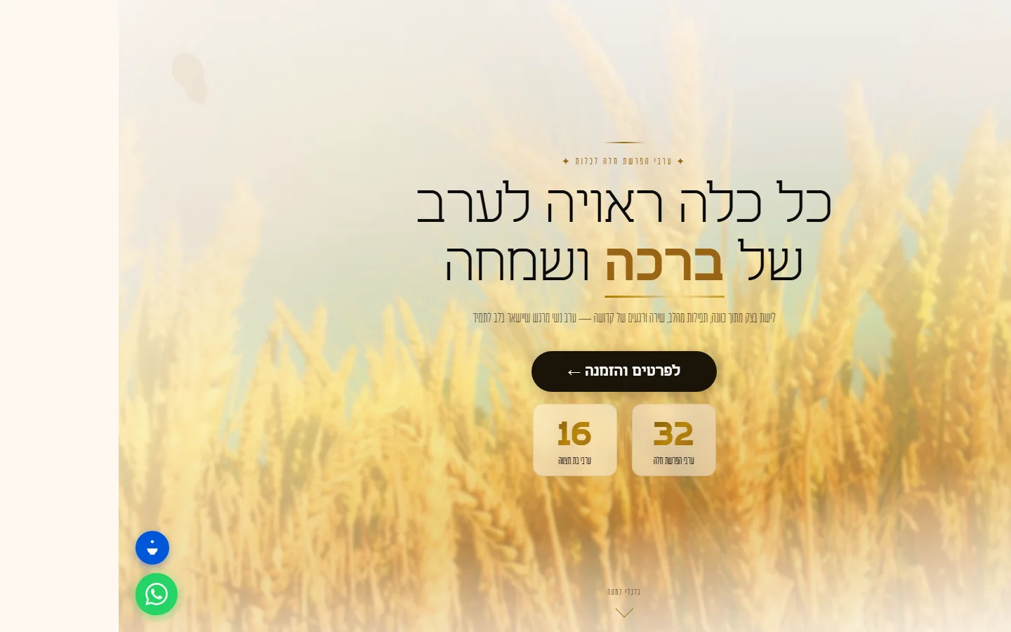 קארין בן-טוב — דף נחיתה · אירועים
